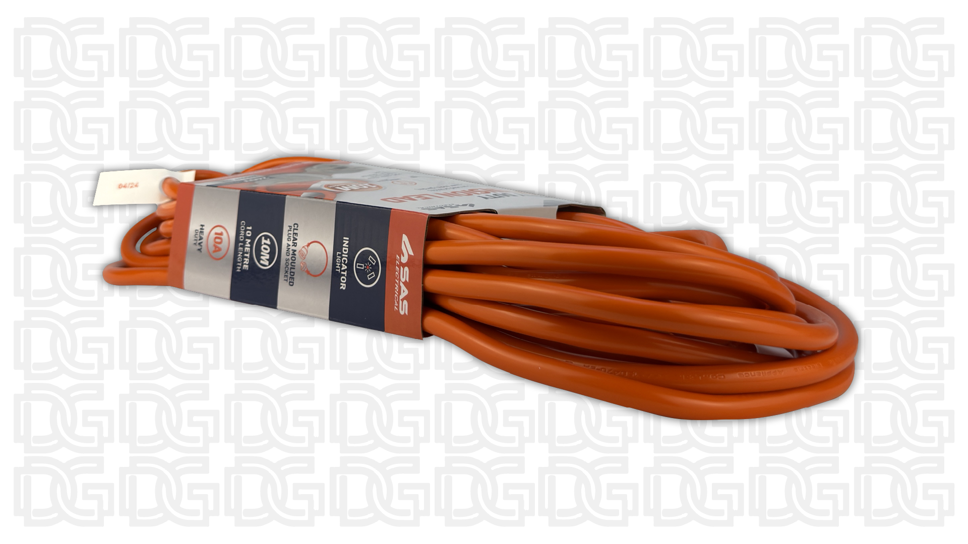 Extension Lead Heavy Duty 10 Amp Orange 10m - Image 2